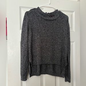 Sparkly silver cropped sweater